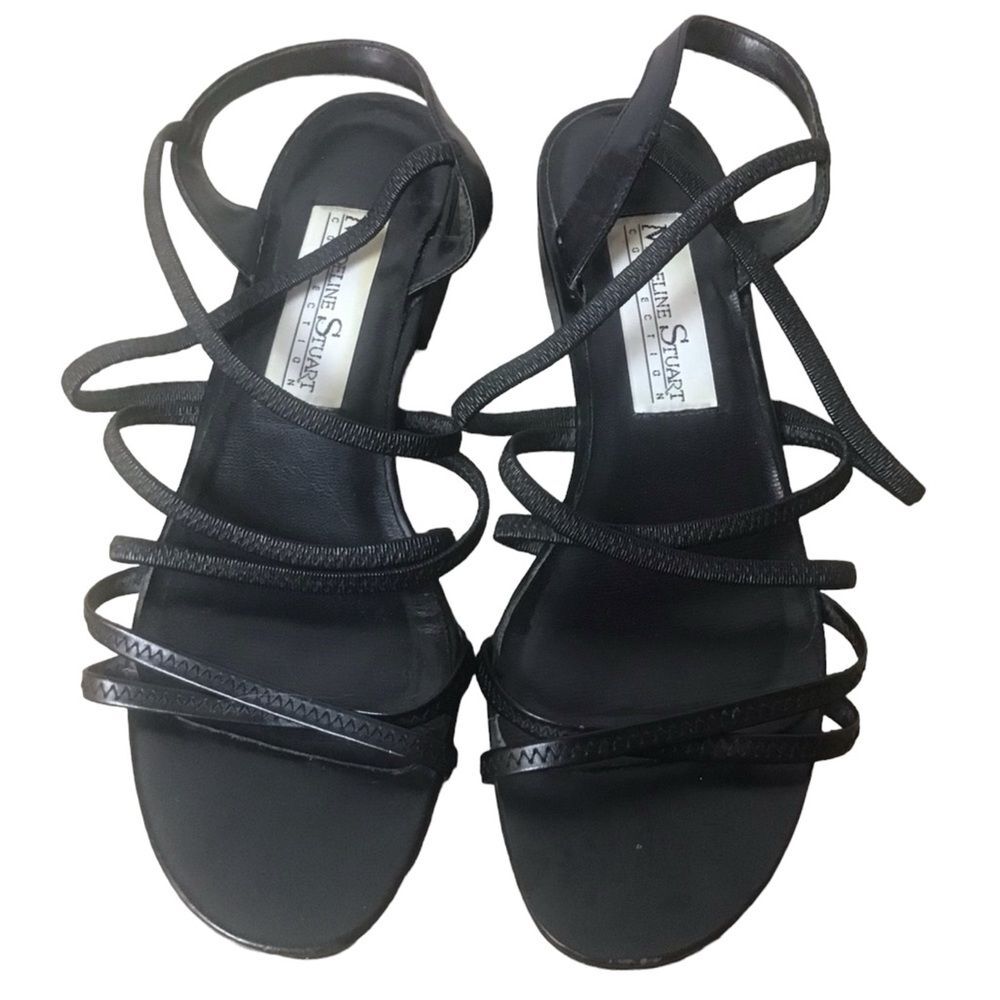 Madeline Stuart Strappy Sandals Black Size 7